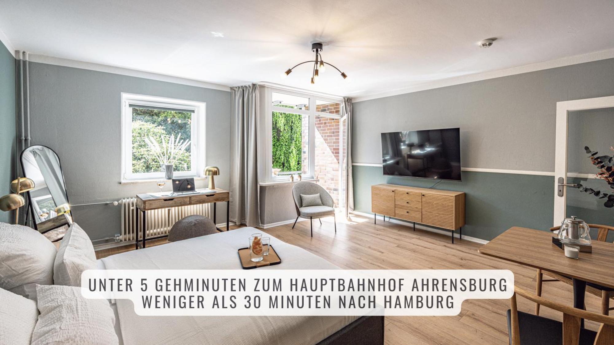 Have-A-Nice-Stay - Nahe Bahnhof Ahrensburg - 20 Minuten Nach Hamburg - Trotzdem Ruhig Gelegen - 6 Minuten Zu Fuss Ins Zentrum Ahrensburg - Modern Eingerichtet Extérieur photo